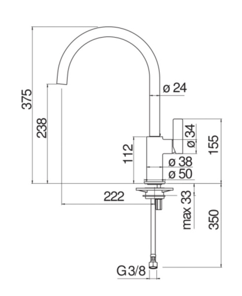 Смеситель для кухни Nobili Flag FL96113CR